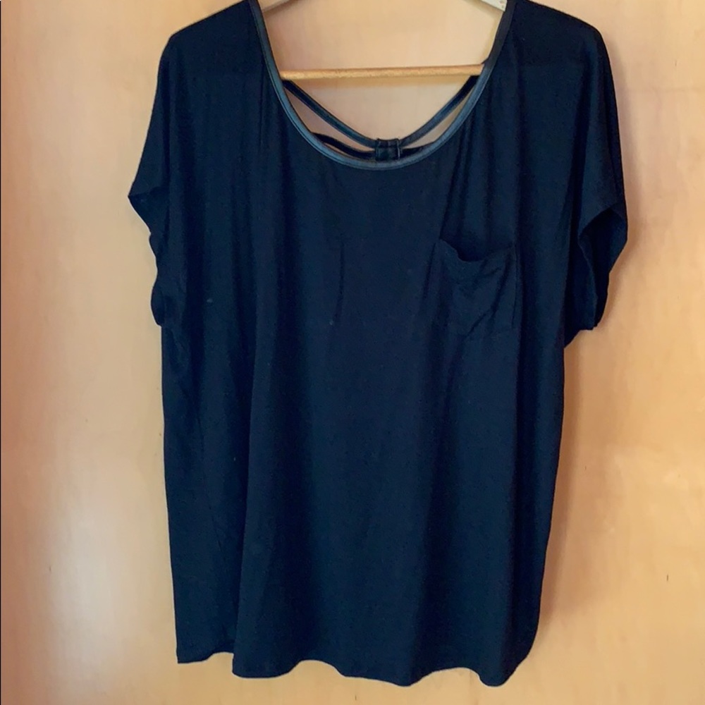 Black biker girl top